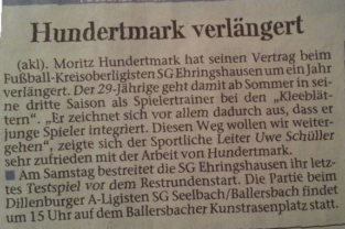 Zeitungsausschnitt